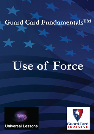 Use of Force Training DVD - Universal