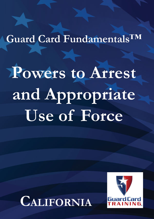 California Use of Force Training DVD